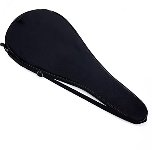 Alephnull Porta Racchetta Tennis Borsa Tennis Borsa Padel 70/80 cm per una Racchetta / 2 Racchette da Badminton Porta Racchetta Padel per Donne e Uomini (Nero, 80CM)