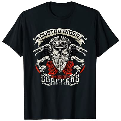Born To Ride Motorradbekleidung Zubehör T-Shirt