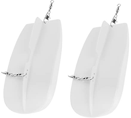 ifundom 2Pcs Angeln Trolling Hobel Bord Thunfisch Angeln Float Bord Weiß Tauchen Board Outdoor Angeln Werkzeug Zubehör