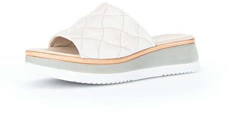 Gabor Damen Pantoletten, Frauen Slip On,Moderate Mehrweite (G),Sommerschuhe,sommerclogs,Sandalen,Freizeitschuhe,Lady,Ivory (LDS),40 EU / 6.5 UK