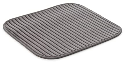Gözze - Rutschfester Weicher Badeteppich, 100% Polyester, 50 x 45 cm - Anthrazit
