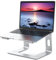 BESIGN LS03S Soporte Portátiles, Soporte de Aluminio Ergonómico para Portátiles Compatible con MacBook Air Pro, DELL, HP, Lenovo de Entre 10-15,6, Metal Plata