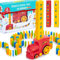 Atlasonix Domino Zug Spielzeug Set für Kinder, 300 Teile, Elektrischer Zug Domino für Kinder, Domino Spielzeug für 3 4 5 Jahre Jungen Mädchen