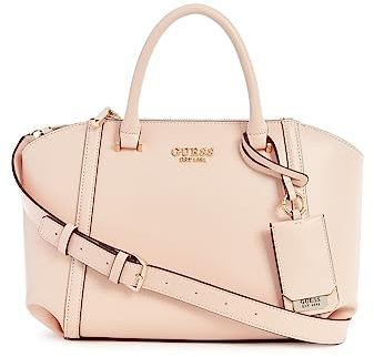GUESS Leie Status Satchel Pale Rose
