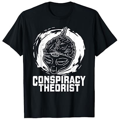 Verschwörungstheorie Aluminium Hut Theoretiker witzig lustig T-Shirt