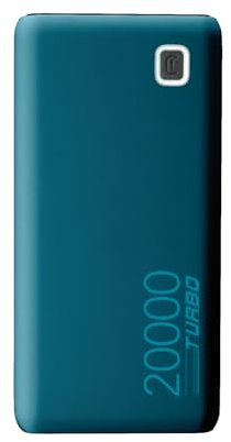 Cellularline - ESSENCE TURBO 20000 - Caricabatterie Portatile 20000mAh Power Delivery 20W - Fast Charging - Soft Touch Finishing - Verde