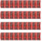 FYBR TAPEMAXX Vorsicht Glas 36 Rollen rotes Klebeband Achtung Bruchgefahr Caution Glass Fragile Paketband Zerbrechlich Warnung Packband Schwarz Piktogramm Paket (36 Rollen)