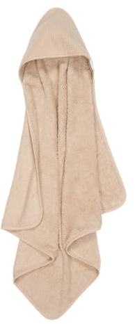 Little Dutch TE50623021 Kapuzenhandtuch Frottee - Newborn Naturals Pure beige (75x75 cm)