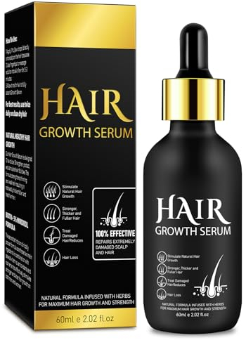 Hair Growth Serum,Haarwachstum Serum,Haarserum für Haarwachstum Beschleunigen für Frauen und Männer,Anti-Haarausfall,für schnelles Haarwachstum,60ml