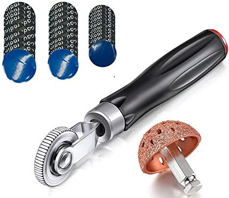 Knadgbft Lot de 32 rustines de réparation de pneus avec tampon de pneu et rustines de réparation de pneu pour voiture et camion 42 mm