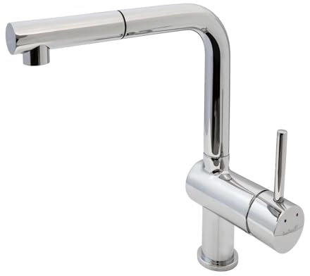 Reginox SONORAN Single Lever Pull Out Spray Spout Kitchen Mixer Tap in Chrome
