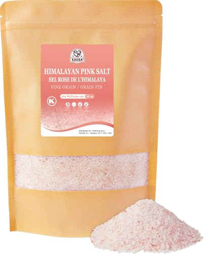52USA Himalayan Salt Fine 2 lb (903g), Pink Himalayan Salt, Sea Salt for Grinder Refill, Kosher, Pure sea Salt