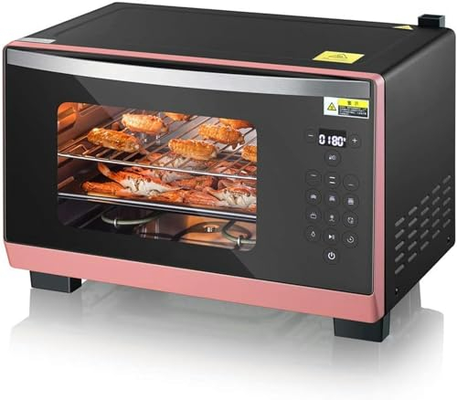 BTURYT Mini 25-Liter Steam Oven, Adjustable Temperature, 40-230 ℃ And Intelligent Synchronization, Steam And Baked Machine, Double Tempered Glass Door, 1.1-Liter Water Tank