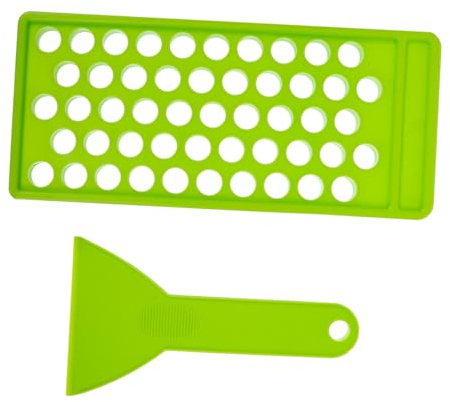 AUTSUPPL 50löcher Lippenbalsam-tablett Füllschale Und Spatel Für Diy-lippenprodukte Mehrfachfächerset Für Bastler Und Heimgebrauch