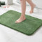 MIULEE Badematte Weiche Badteppich rutschfest Badvorleger Fußmatte Badzimmermatte Bettvorleger Flauschig Teppich Badezimmerteppich Duschmatte für Bade & Wohnzimmer Schlafzimmer 70x120 cm Matcha-Grün