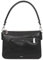 Abro Leather Bubble Biker Shoulderbag Black/Nickel