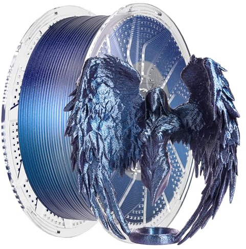 Conjure Glitzer PLA Filament, Blau, Mehrfarbig glänzend, PLA Filament 1,75 mm für 3D-Drucker, Glitzereffekt bei Lichteinfall, 1 kg