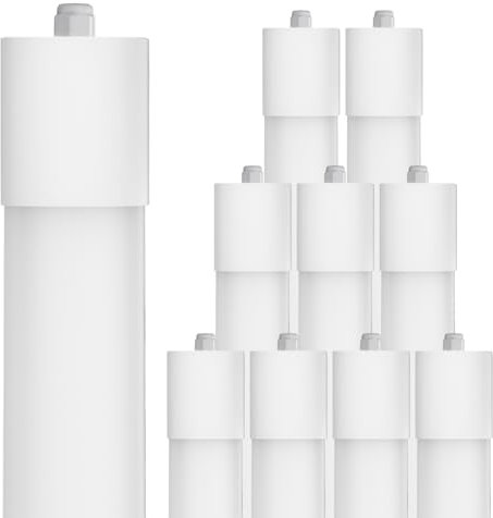 IEGLED 10er Pack LED Feuchtraumleuchte 60CM, 20W 2200LM Deckenlampe 4000K Neutralweiß, LED Werkstatt Deckenleuchte mit IP65 Wasserfest, Neonröhre Weiß als Wohnzimmerlampe, küchenlampe, Kellerlampe