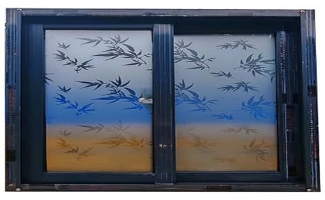 Abri de sous-sol en alliage d'aluminium avec fenêtre en verre dépoli et écran de 60 x 80 cm de large, idéal pour salle de bain, salle de bain, maison de jeu, grenier, garage