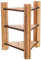 BCOATH Realistische Miniküche Aus Holz Puppenhausmöbel-Set Mini-bücherregal Mehrstöckige Aufbewahrung Rollenspiel Kinderspielzeug