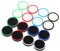 NUOBESTY 16 Piezas Gorra balancera Luminosa apretones para Agarre botón Tapas de Pulgar empuñaduras de Joystick Gel de sílice