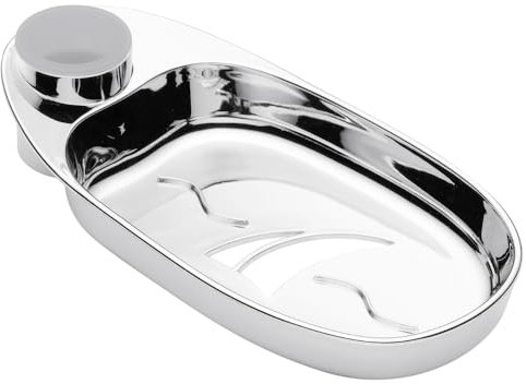 Schläfer 2817023 | Sail Soap Dish Chrome for Shower Rail with Pipe Diameter 18, Diameter 22 and Diameter 25 mm for Shower Rail, Easy Assembly without Tools, for Shower Wall Bars