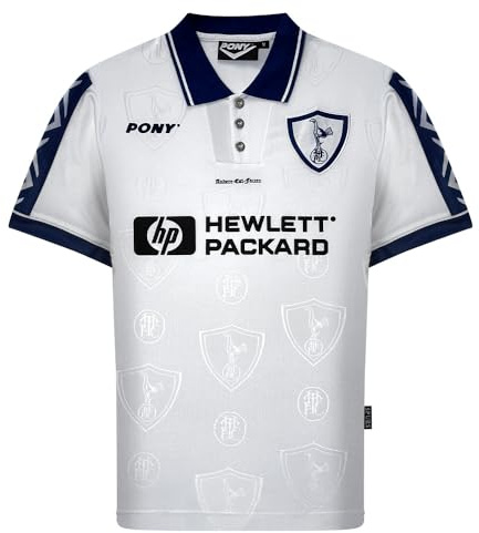 Score Draw Spurs 1996 Pony Retro Football Shirt White/Navy XX-Large Polyester