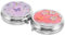 WOONEKY 2 Piezas Caja de Pintura de Metal Compartimentos para Maquillaje Facial Decorativo Vacío para Labiales y Correctores para Llevar