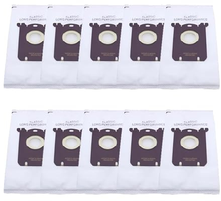 Lot De 10 Sacs À Poussière For Aspirateurs Electrolux (E201B), Philips (FC8021), GR201, AEG (FC9000), FC9049(10pcs)