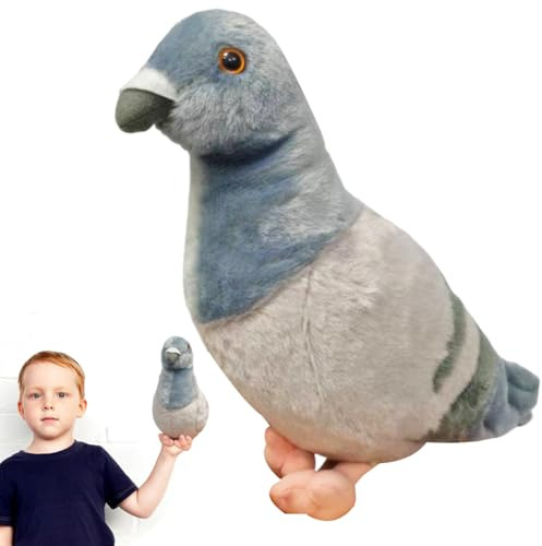 CDLIZW Taube Plüschtier,Tauben Stofftier,Simuliertes Tier Tauben Plüschtier,Tauben-weiches gefülltes Vogel-Kuscheltier-Spielzeug,für Jungen und Mädchen Geburtstag (20 cm,Grün)