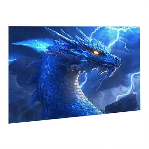 Drache Puzzle 4000 Teile, 3D Puzzle Erwachsene, EIN Herausforderndes Rätsel, Puzzlespiele für Die Ganze Familie, Geschenke für Männer, Frauen, Weihnachtspuzzle Home Dekoration Thema: Drache fr0-417