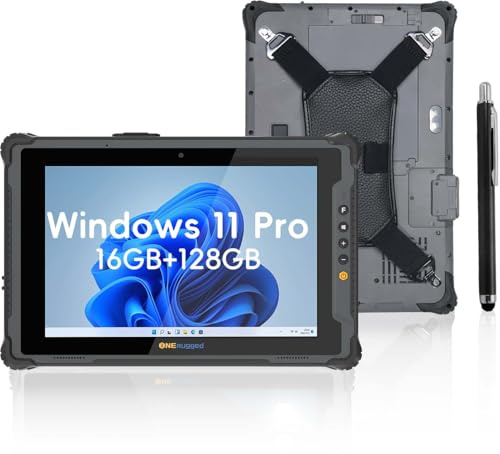 ONERugged Tablet rugged M20A, 12,2 pollici, Windows 11 Pro, 16 GB + 128 GB, Core i5-1235U, IP65, impermeabile, doppia batteria, lavoro industriale all'aperto con 8 MP + fotocamera 5 MP, 4G LTE/WiFi