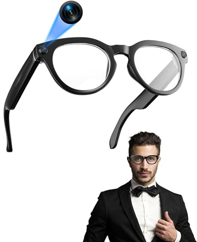 kttung AI Smart Glasses with 1080P Camera & 8MP Photo, Open-Ear Bluetooth Audio Glasses with Real-Time Translation, Voice Assistant for Vlogging, Travel and Business Meetings