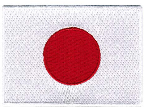 Cypress Collectibles - Parche de la bandera de Japón - Apliques bordados de alta calidad - Parches para planchar - Dimensiones: 3.5 x 2.5 pulgadas