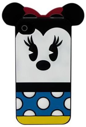 Disney-Cover Posteriore in Silicone Flessibile, Motivo Minnie per iPhone 4/4S