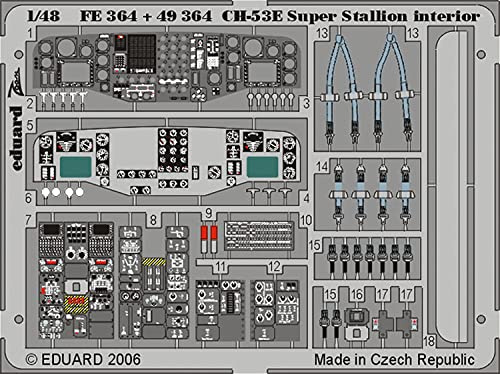 Eduard Accessories FE364 Modellbauzubehör CH-53E Super Stallion Inneres für Academy/MRC-Bausatz