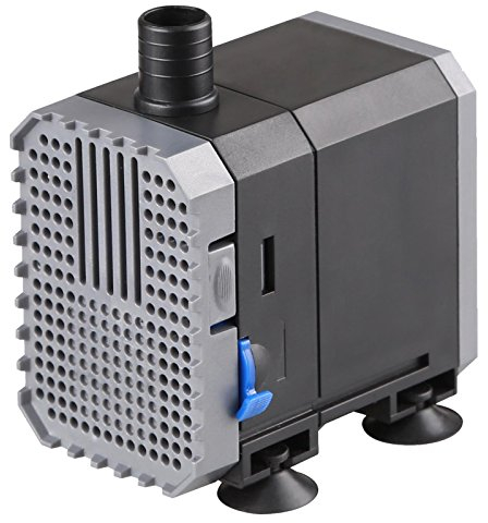 SunSun CHJ-600 ECO Aquarium Pumpe 600 l/h 8 W Aquariumpumpe mit regulierbarem Durchfluss für kleines Aquarium für Süßwasser und Salzwasser