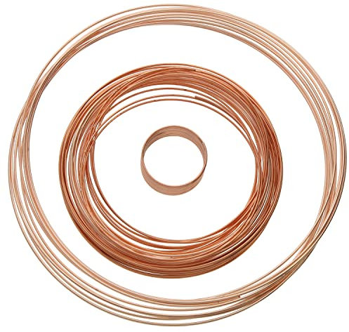 COPPER-PLATED MEMORY WIRE - ASSORTED SIZES ROUND