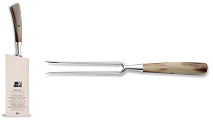Coltellerie Berti - Insieme - Forchettone da arrosto - Ceppo magnetico + coltello cucina forgiato (brevettato)