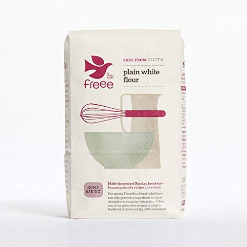 Doves Farm Gluten & Wheat Free Plain White Flour Blend 1kg - Pack of 2