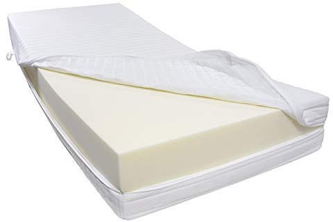 Dibapur® R 45A Kaltschaummatratze FEST bis ca. 190 Kg Doppeltuchbezug Gesamthöhe ca. 25 cm (180 x 200 cm)