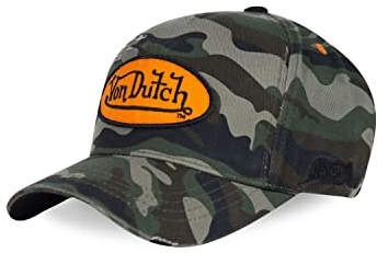 Von Dutch Casquette Baseball, Unisex Cap Camouflage 100% Baumwolle Streetwear