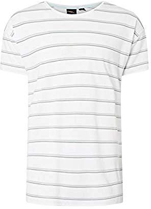O'Neill Herren LM STRIPED WOW Tees, Weiß, S