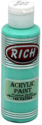 Master Acrylfarbe Patina 120 ml – Hochpigmentierte, geruchlose, wasserbasierte Acrylfarbe mit halbmattem Finish, ideal für Künstler, Hobbybastler & DIY-Projekte