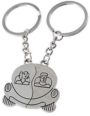 regalo grabado Porte-clés Voiture Parti Personnalisé avec Texte Métal