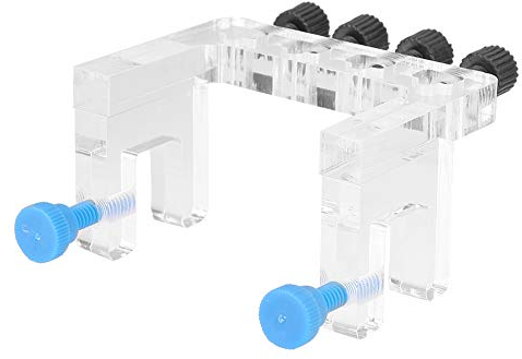 Verrückter Acryl Aquarium Tube Holder, mit 6 STK. Schrauben hochtransparent 3,1x2,2x1,8 Zoll Wasserschlauchhalter, tragbar leicht zu reinigen für 10mm Dia Water Pipe Hold Tube Schlauch