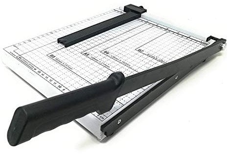 CLICLED Taglierina per Carta A4 a Ghigliottina con Barra Centimetrata Taglia Carta di Precisione a Leva per Fogli B5 A4 A5 B6 B7