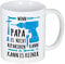 Vatertagsgeschenk für Männer, Wenn Papa es nicht reparieren kann kann es keiner Tasse für Papa Geschenke, 350ml Kaffeebecher Geschenk für Geburtstag Weihnachten Vatertag Valentinstag Geschenkideen