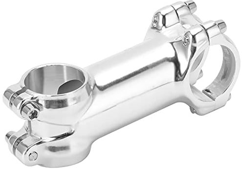 SPYMINNPOO Fahrrad Vorbau, Silber Rennrad Vorbau Fahrrad Vorbau für MTB 31,8x80mm für 28,6mm Gabelklemme Sportinggoods Fahrräder Und Ersatzteile Sportinggoods Fahrräder Und Ersatzteile
