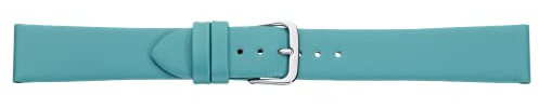 Eichmüller Uhrenarmband Nahtlos Nappaleder Kalbsleder in 10/12/14/16/18/20 mm (Petrol, 16 mm)